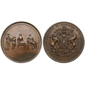 Great Britain Medal ND (1820). By E. Thomason Direxit . George IV. The Elgin Marbles. Royal Arms. Bronze. Weight approx...
