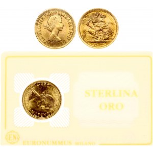Great Britain 1 Sovereign 1966 Elizabeth II(1952-). Obverse: Sovereign . Reverse: St. George slaying the dragon. Gold 7...