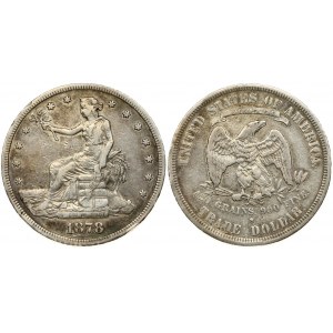 USA 1 Dollar 1878 S 'Trade Dollar' San Francisco. Obverse...