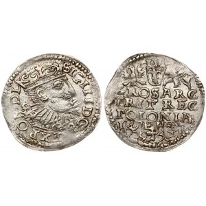 Poland 3 Groszy 1597 Poznan Sigismund III Vasa (1587-1632). Obverse: Crowned bust right. Reverse: Value; divided date...