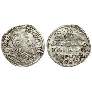 Poland 3 Groszy 1598 Poznan. Sigismund III Vasa (1587-1632). Crown coins. Averse: Crowned bust right. Reverse: Value...
