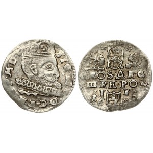 Poland 3 Groszy 1600 Lublin Sigismund III Vasa (1587-1632). Obverse: Crowned bust right. Reverse: Value; divided date...