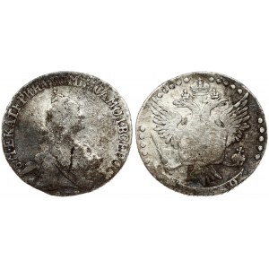 Russia 20 Kopecks 1769 ММД Moscow. Catherine II (1762-1796). Obverse: Crowned bust right. Reverse: Crowned double...