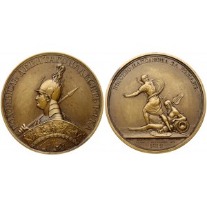 Russia Medal (1812/1835) in memory of Napoleon's flight over the river. Neman...