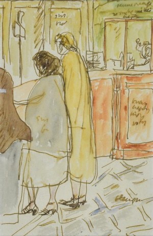 Józef CZAPSKI (1899-1993), Dwie kobiety we wnętrzu