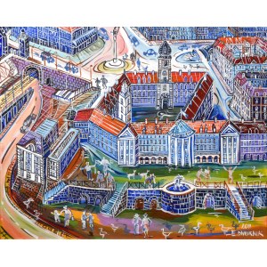 Edward DWURNIK (1943-2018), Castle from the side of the Vistula River, 2018