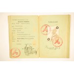 [SZAMOTUŁY] AUSWEIS DER Deutschen Volksliste - Dokument dla Volksdeutscha [mężczyzny], 1941r., RZADKIE