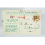 Zestaw 11 sztuk pocztówek w języku esperanto z Kongresów ESPERANTO oraz okolicznościowych wydanych w języku esperanto [przed 1920r.]