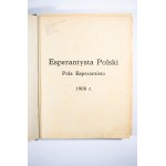 [CZASOPISMO] Esperantysta Polski / Pola Esperantisto, rocznik 1908, 12 numerów