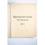 [CZASOPISMO] Esperantysta Polski / Pola Esperantisto, rocznik 1908, 12 numerów