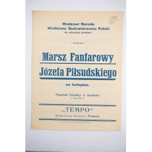 [NUTY] JASIŃSKI J. Stanley - Marsz fanfarowy Józefa Piłsudskiego na fortepian