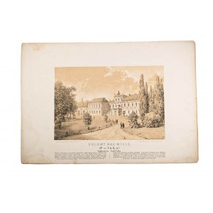 [NAPOLEON ORDA] PUŁAWY NAD WISŁĄ Gubernia Lubelska, litografia, 1872-1880, RZADKIE