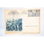 [JÓZEF PIŁSUDSKI] Komplet [32 sztuki] kart pocztowych wydanychz okazji 25-lecia wymarszu I Kompanii Kadrowej, [1939r.] RZADKIE W KOMPLECIE