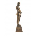 MARSZAŁEK JÓZEF PIŁSUDSKI - rzeźba, figura, wysokość ok. 29cm, waga ok. 3kg [II poł. XXw.]