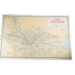 [BYDGOSZCZ] Plan dzielnic centralnych miasta BYDGOSZCZ ze spisem ulic, Bydgoszcz 1956r., f. 64 x 42cm