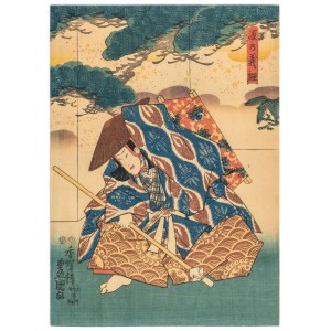 Utagawa Kunisada (1786-1865), Wędrowny ronin, 1847-1853