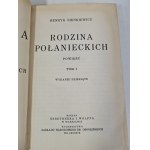 SIENKIEWICZ Henryk - RODZINA POŁANIECKICH Bände 1-3, Wyd.1933