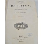 BUFFON - OEUVRES COMPLETES Paris 1839 BOOK OF CHARTORIES COLOR ILLUSTRATIONS BEAUTIFUL BINDING