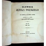 Linde SŁOWNIK JÊZYKA POLSKIEGO WYDANIE II Lwów 1854-60 KOMPLET