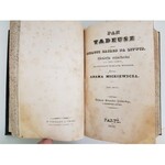 Mickiewicz Adam PAN TADEUSZ Paríž 1834 PRVÉ VYDANIE