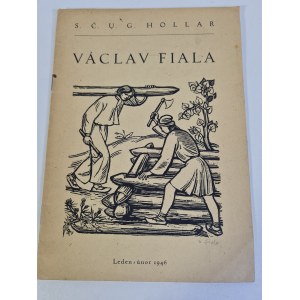 VACLAV FIALA Katalog wystawy ,,Hollara'' DRZEWORYT SYGNOWANY NA OKŁADCE