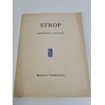 TOPOROWSKI Marian – Strop. Wspomnienie warszawskie, egz. nr 157 [Józefa] Wacława Zawadzkiego.