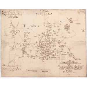 WIELICZKA. Rękopiśmienny plan miasta z 1717 r.