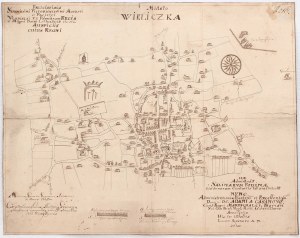 WIELICZKA. Rękopiśmienny plan miasta z 1717 r.