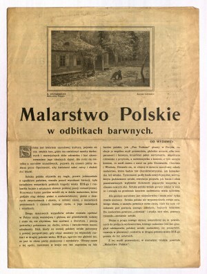 KULIKOWSKI Stefan - MALARSTWO. Prospekt reklamowy wydawnictwa
