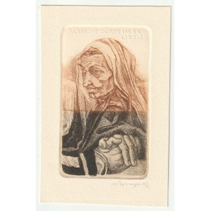 ZABRZE. Ekslibris na cześć Albrechta Dürera, wykon. K. Szołtyska