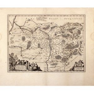 GRODKÓW – HISZPAŃSKIE WYDANIE. Mapa Księstwa Grodkowskiego i Biskupstwa Nyskiego; Jonas Scultetus