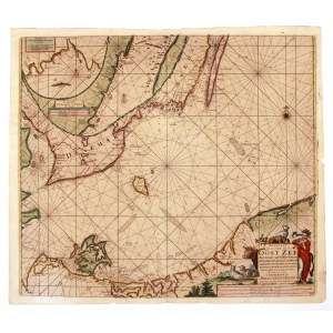 KASZUBY, POMORZE, MORZE BAŁTYCKIE. Mapa wybrzeży Bałtyku; Johannis van Keulen