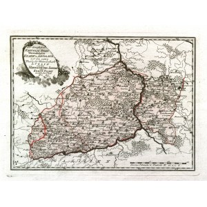 KRAKÓW, SANDOMIERZ. Mapa woj. krakowskiego i sandomierskiego z częścią woj. lubelskiego; F.J.J. von Reilly