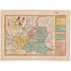 KRÓLESTWO POLSKIE. Mapa Królestwa Polskiego; Johann Georg Schreiber