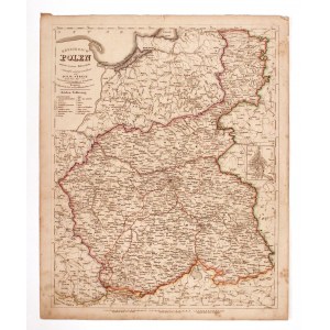 KRÓLESTWO POLSKIE. Mapa Królestwa Polskiego; Lipsk 1846