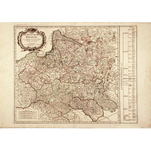 POLSKA, LITWA. Mapa Polski i Litwy; D. Robert de Vaugondy, F. Santini, G.A. Remondini