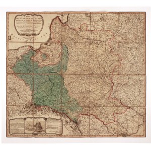 POLSKA, LITWA. Mapa Królestwa Polskiego i Wielkiego Księstwa Litewskiego po III rozbiorze; William Faden