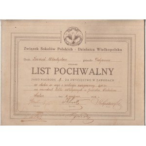 KALISZ, PABIANICE. Związek Sokołów Polskich – Dzielnica Wielkopolska