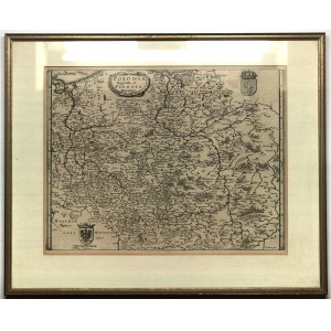 POLSKA, ŚLĄSK. Mapa Królestwa Polskiego i Księstwa Śląskiego; Matthäus Merian