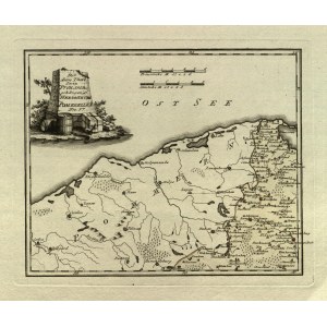 POMORZE, PRUSY ZACHODNIE. Mapa północnej części prowincji Prusy Zachodnie z Pomorzem Gdańskim; F.J.J. von Reilly