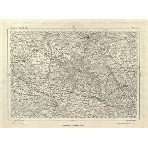 POZNAŃ. Mapa części prowincji Prusy Zachodnie; D.G. Reymann, C. Flemming