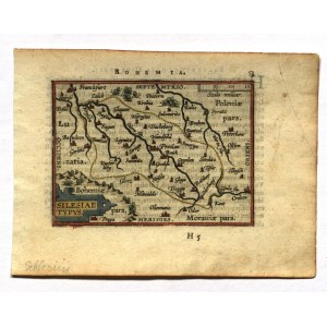 ŚLĄSK. Mapa Śląska; oprac. Abraham Ortelius, 1607