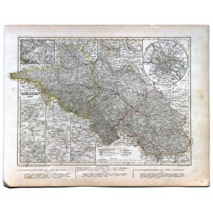 ŚLĄSK. Mapa Prowincji Śląskiej w 1849 r.; C. Ehricht