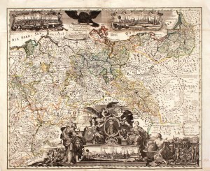 WROCŁAW, ŚLĄSK, KRÓLESTWO POLSKIE, KRÓLEWIEC, PRUSY. Mapa Królestwa Pruskiego; Johann David Schleuen