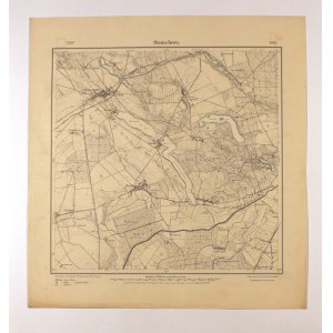 STĘSZEW (pow. poznański). Topograficzna mapa okolic Stęszewa z dokładnym planem Stęszewa; Königlich Preuβische Landesaufnahme