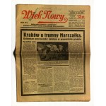 WIEK NOWY - Pogrzeb Piłsudskiego. Zestaw 8 numerów gazety