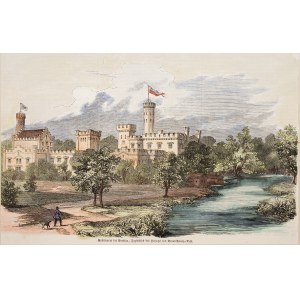 SZCZODRE. Pałac księcia von Braunschweig-Oels; anonim, ok. 1870