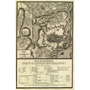 ŚWIDNICA. Plan oblężenia Świdnicy w 1762 r.