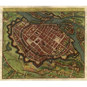 WROCŁAW. Plan miasta z okresu wojny siedmioletniej; ryt. I.C. Back