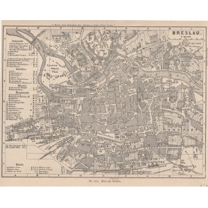 WROCŁAW. Plan miasta; anonim, ok. 1880